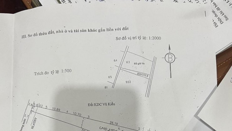 Bán nhà Vĩnh Phú 2 BD, 333m2, 1L, 5 PN, ngang 8.5m, Đ. 6m giá chỉ 6.x tỷ