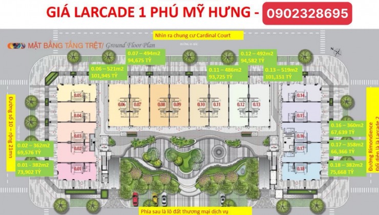 Báo giá dự án L'arcade Phú Mỹ Hưng, Mua trực tiếp chủ đầu tư - Sở hữu lâu dài - lịch thanh toán và chiết khấu hấp dẫn