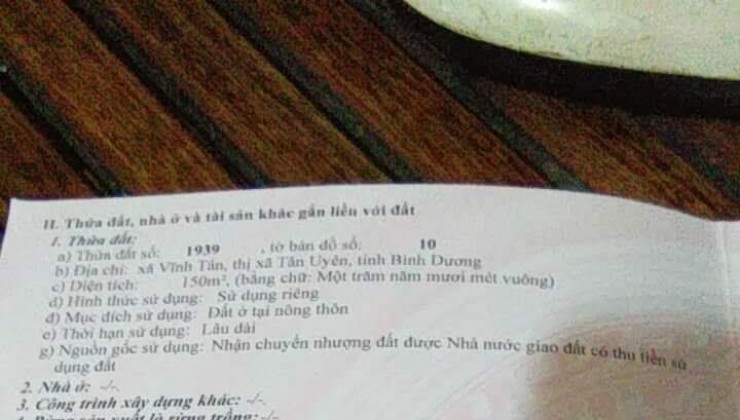 ĐẤT ĐẸP - CHÍNH CHỦ CẦN  BÁN LÔ ĐẤT TẠI Dự án VSIP2 mở rộng, Đường D5