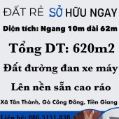 ĐẤT CHÍNH CHỦ - GIÁ TỐT - Vị Trí Đẹp Tại xã Tân Thành, Gò Công Đông, Tiền Giang