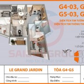 Bán căn hộ 99m2 tòa G4, G5 bc hướng ĐN le grand jardin sài đồng, long biên