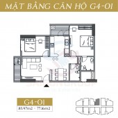 Bán căn hộ 77m2 tòa G4,G5 bc hướng TB le grand jardin sài đồng, long biên