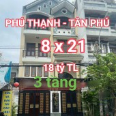 Mặt tiền Họ Lê - Quận Tân Phú, 8 x 21, 3 tầng, chỉ 18 tỷ TL