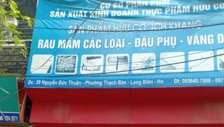 BÁN NHÀ MẶT PHỐ HOÀNG NHƯ TIẾP 122M2,3 TẦNG, MẶT TIỀN 7.1M, 29.5 TỶ.LONG BIÊN.