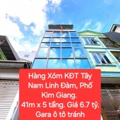 Hàng xóm KĐT Tây Nam Linh Đàm, Phố Kim Giang, 41m x 4 tầng. Giá nhỉnh : 6 tỷ