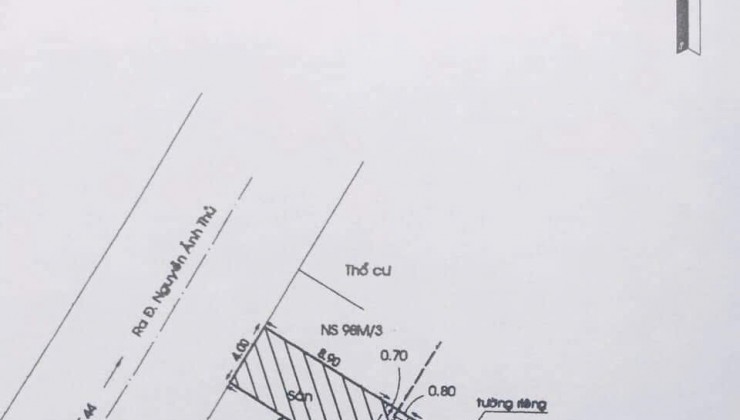 Bán Nhà (4x25) Mặt Tiền Đường Hiệp Thành 44, Q12. (Cách 20m ra Nguyễn Thị Búp)