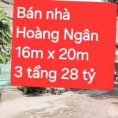 Bán nhà xe container 320m2 Hoàng Ngân phường 16 quận 8 giá chỉ 26,5  tỷ