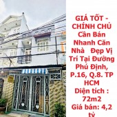 GIÁ TỐT - CHÍNH CHỦ Cần Bán Nhanh Căn Nhà   Đẹp Vị Trí Tại Quận 8, TP HCM