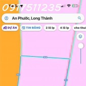 Lô biệt thự An PHước Long Thành sổ riêng thổ cư đất dự án 300m2, giá 10 triệu/m2. LH 0317511235