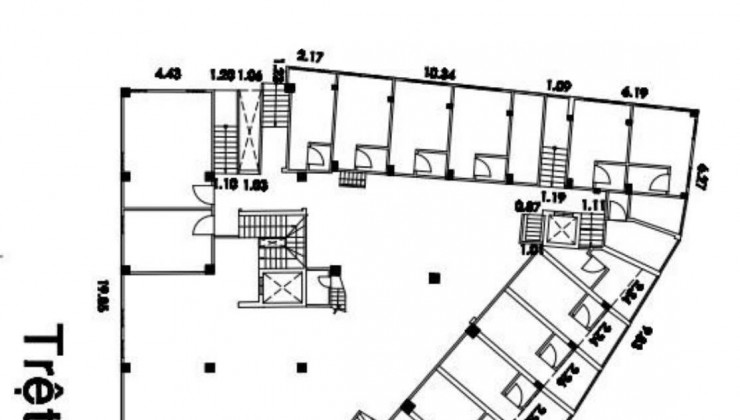 TÒA NHÀ CHDV 7 tầng đường Âu Cơ  THU NHẬP KHỦNG 1 TỶ/THÁNG, CHỈ 90 TỶ. 360 phòng, 26 kiot, 640m2 dtsd