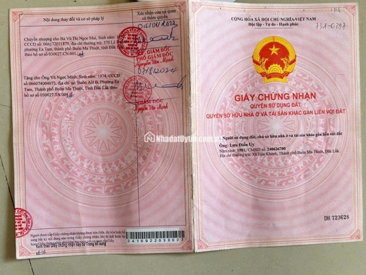 Đất Mặt tiền đường Y Wang, xã Ea Kao, Buôn Ma Thuột, Đắk Lắk.
