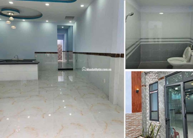 NHÀ MỚI VÀO Ở NGAY - LÝ TƯỞNG CHO GIA ĐÌNH TRẺ AN CƯ LẠC NGHIỆP.  - Nhà cấp 4 mới xây đường Đoàn Phú Tứ. - Diện tích 105m2, ngang 5,1m. - Đường trước nhà 3m cách mặt tiền đường chỉ 3 cái nhà là đến. - Cấp 4 gồm 2 ngủ, phòng khách, bếp, wc, sân để xe.