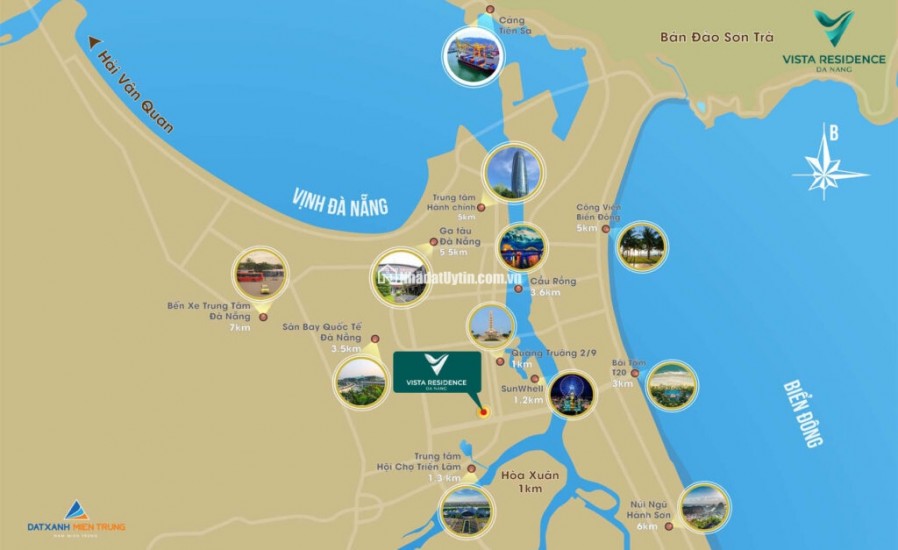 Bán Căn Hộ 2 Phòng Ngủ Vista Residence Đà Nẵng,Vị trí đẹp,trung tâm TP- Phong Cách Sống Tiện Nghi, Hiện Đại