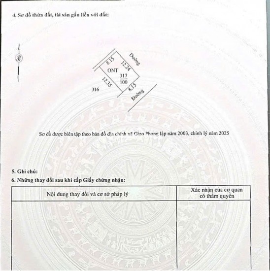 Hơn 1 tỷ em bán đất đấu giá giao phong quất lâm 100m2 mặt tiền 7m hơn 1 tỷ