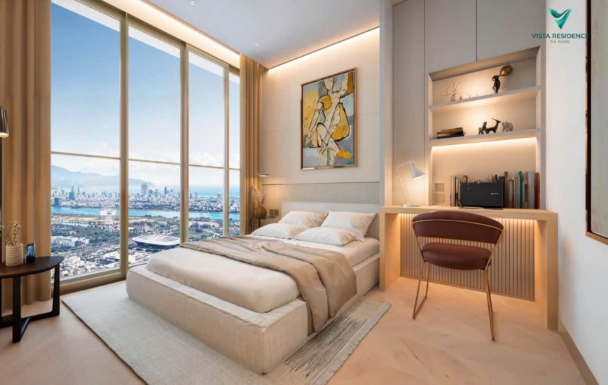 Giỏ hàng độc quyền- Bán gấp căn hộ Vista Residence trung tâm Đà Nẵng, 2PN, 2WC, view sông Hàn