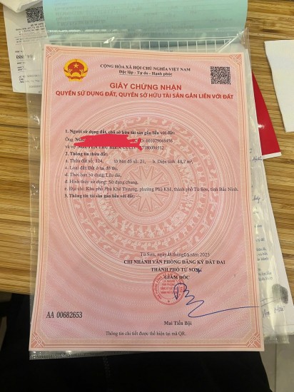 bán lô đất tại phù khê từ sơn bắc ninh , diện tích vừa đủ