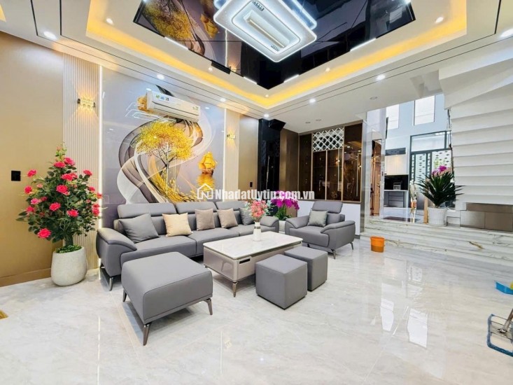 Siêu Phẩm nhà 7 Tầng có thang máy, Mặt Tiền KD Quận Gò Vấp, Full nội thất cao cấp. Diện tích SD 690m2 giá chỉ 17 tỷ 5.