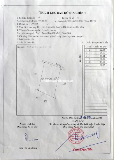 CHÍNH CHỦ CẦN BÁN NHÀ XUYÊN MỘC, BÀ RỊA VŨNG TÀU
