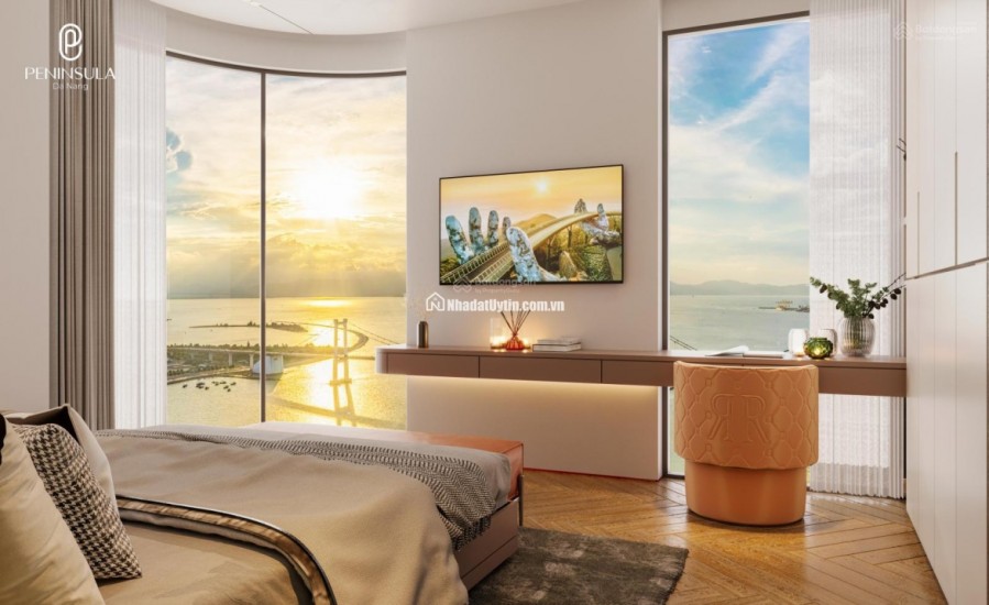 Giá chỉ 3,x tỷ nhận nội thất cao cấp, căn hộ 2PN view pháo hoa Peninsula Đà Nẵng