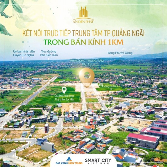 Mở bán giai đoạn 1, cơ hội đầu tư dự án An Điền Phát khu đô thị mới TP Quảng Ngãi