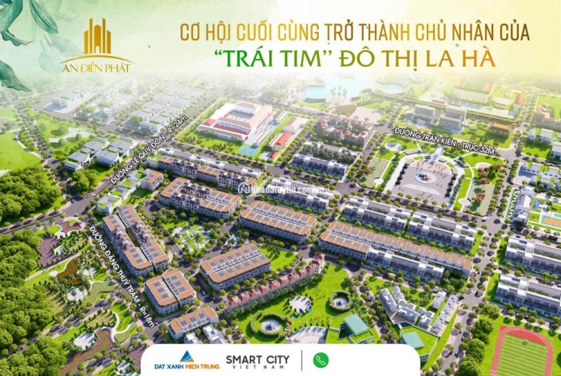 Mở bán giai đoạn 1, cơ hội đầu tư dự án An Điền Phát khu đô thị mới TP Quảng Ngãi