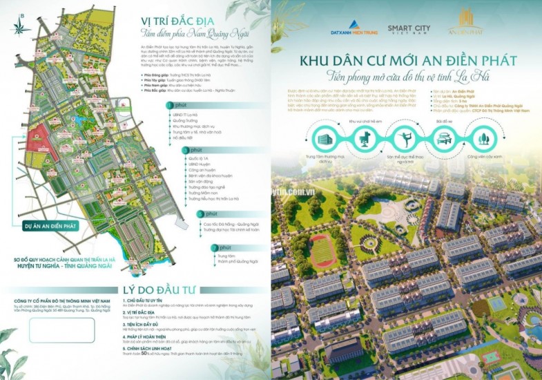 Mở bán giai đoạn 1, cơ hội đầu tư dự án An Điền Phát khu đô thị mới TP Quảng Ngãi