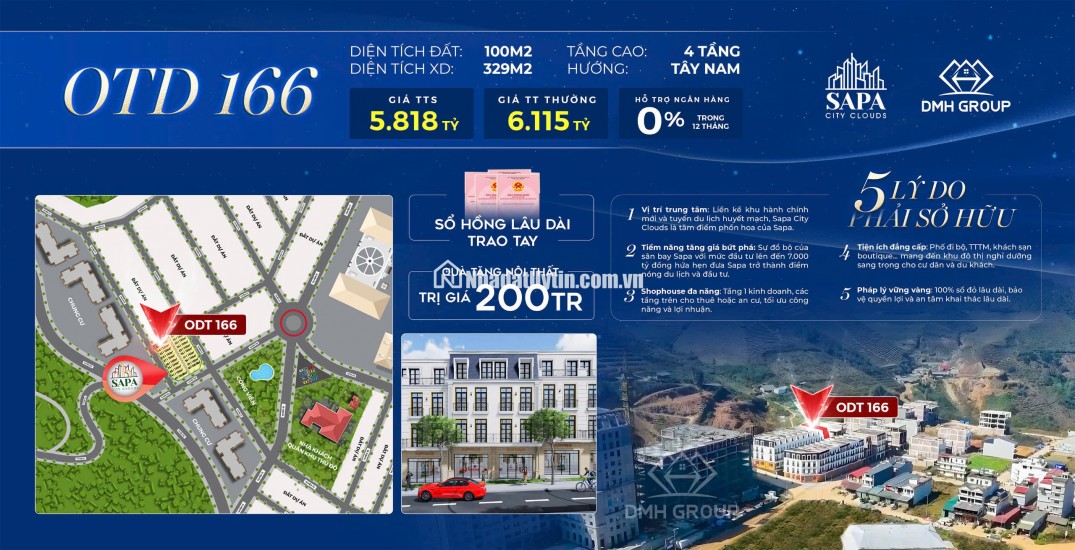 Cơ hội cuối cùng dành cho nhà Đầu Tư muốn sở hữu Liền kề Shophouse Sapa
