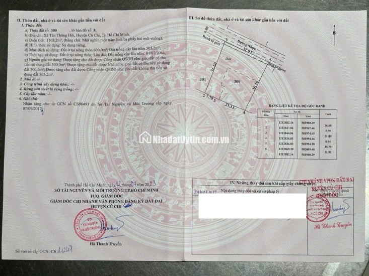 ĐẤT NỀN BIỆT THỰ 1100m2 CÁCH CHỢ VIỆT MỸ 150M