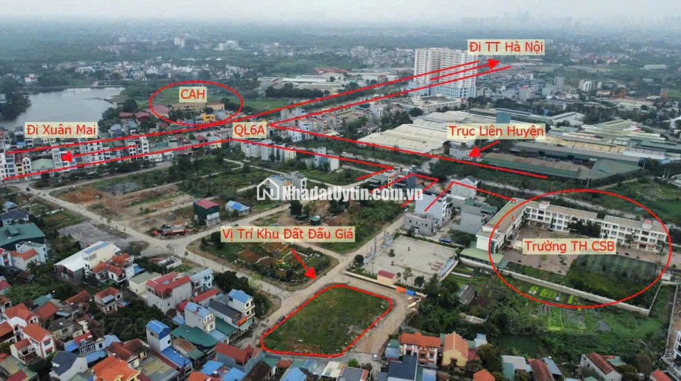 bán đất đấu giá chúc sơn chương mỹ 80m giá chúng thầu 86.496.000 đồng /m2