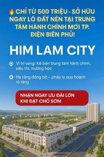Đất nền dự án khu đô thi Him Lam city