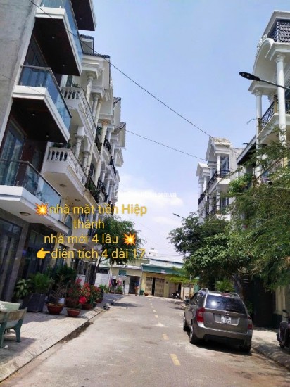 BÁN NHÀ MẶT TIỀN HIỆP THÀNH 68M² 4 LẦU 5PN NHỈNH 7 TỶ