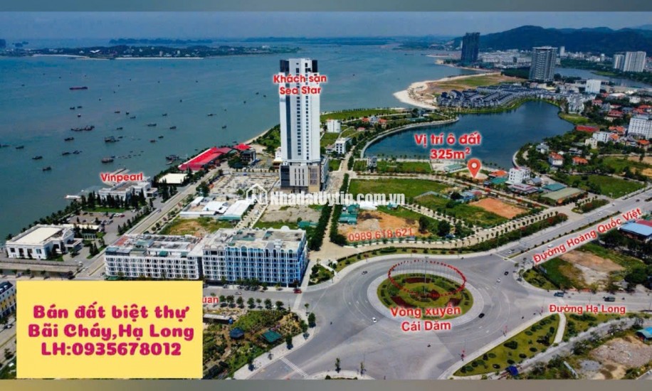 BÁN Ô ĐẤT BIỆT THỰ TẠI KHU ĐÔ THỊ MỚI CÁI DĂM, HẠ LONG