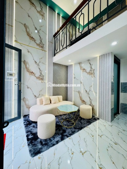 Cần Bán gấp căn nhà full nội thất1 trệt 1 lầu 1 lửng 495tr