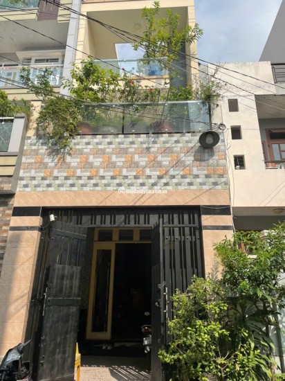 Bán nhà 3 tầng, hẻm ô tô 8m, Miếu Gò Xoài, ở ngay, tiện mở văn phòng