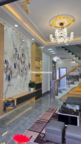 BÁN NHÀ PHỐ MỚI TINH THIẾT KẾ TÂN CỔ ĐIỂN - XE HƠI ĐẬU TRONG SÂN, ĐƯỜNG LÒ LU, P. TRƯỜNG THẠNH (Q9 CŨ )
