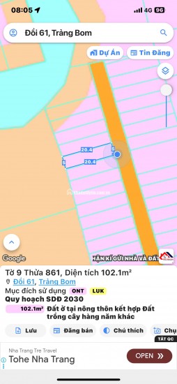  Lô đất đẹp xã An Viễn, Đồng Nai – sổ riêng – giá 850 triệu!
