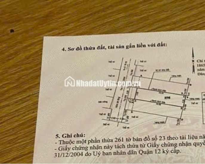 BÁN ĐẤT TRỐNG HẺM XE TẢI TRUNG MỸ TÂY   DT: 4x15m – Giá chỉ 3.78 TỶ/LÔ