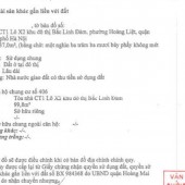 Chính Chủ Cần Bán Căn Hộ Gia Đình 3 Phòng Ngủ Bắc Linh Đàm Hà Nội