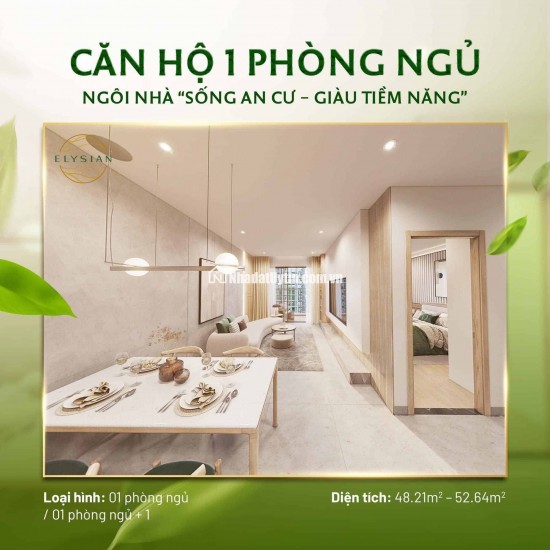 Căn hộ Elysian quận 9, rổ hàng đa dạng các căn từ 1,2,3PN giá tốt view đẹp, mua ngay trực tiếp CĐT, CK 8%, Thanh toán 5% ký HĐMB