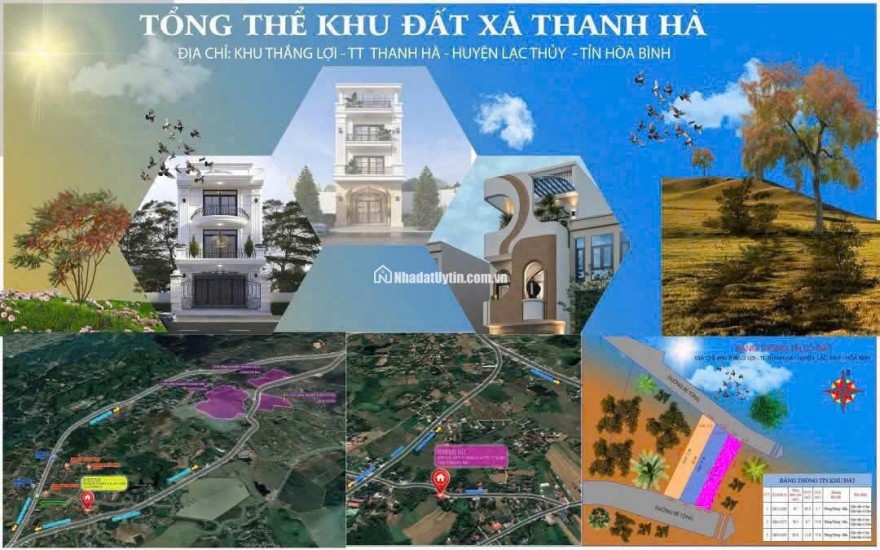  CHỈ CÒN 1 LÔ ĐẸP DUY NHẤT – GẦN KCN THANH HÀ  Ba Hàng Đồi – Lạc Thủy – Hòa Bình