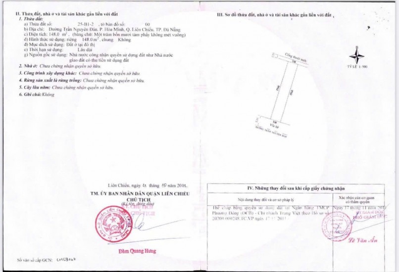 CẦN BÁN BIỆT THỰ 2 LÔ - DIỆN TÍCH LỚN - TRẦN NGUYÊN ĐÁN, HOÀ MINH - GẦN BIỂN