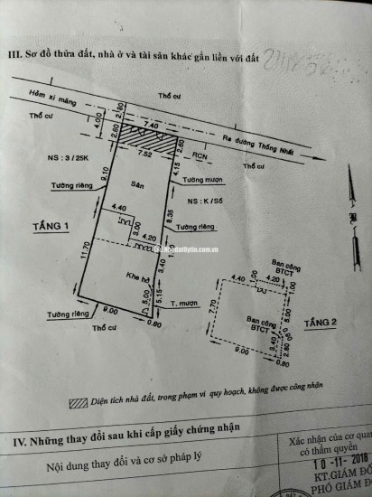 HXH 1/ Thống nhất Gò Vấp 7,4x24 Nở hậu 9m chỉ 78tr/m2