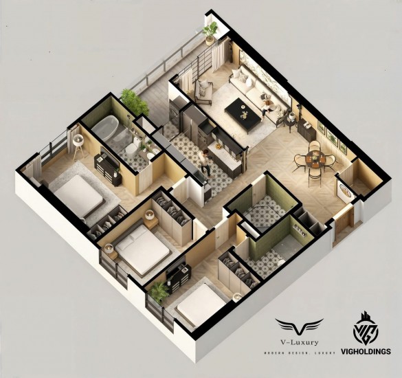 Dự án chung cư cao cấp Viha Complex 107 Nguyễn Tuân