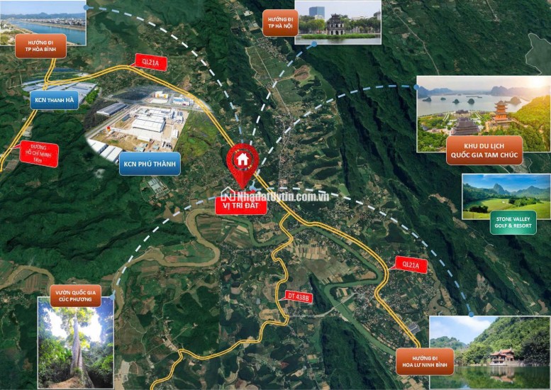 SIÊU PHẨM ĐẤT NỀN TRUNG TÂM ĐÔ THỊ- LÕI KCN THANH HÀ, THỊ TRẤN BA HÀNG ĐỒI - LẠC THỦY, HÒA BÌNH