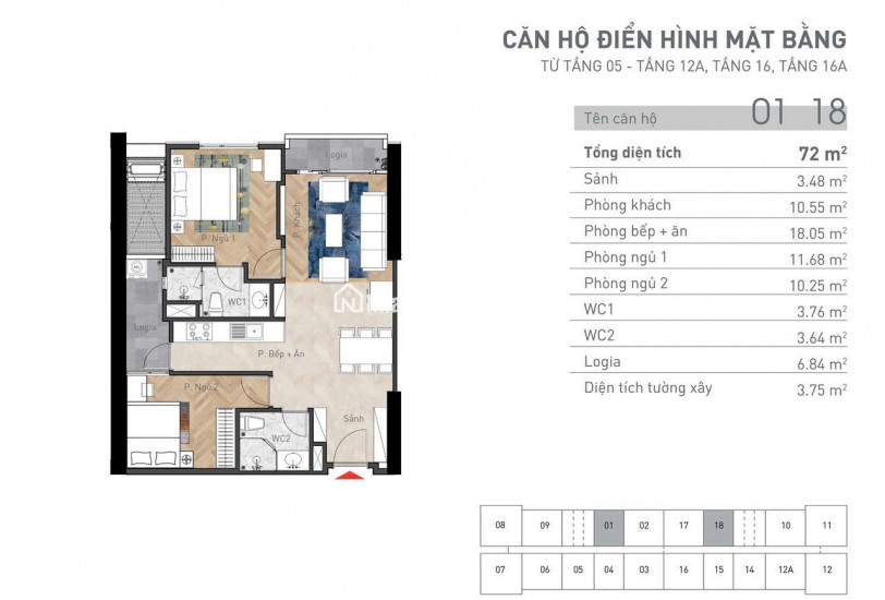 Chính chủ cắt lỗ giảm siêu sâu 2PN 2VS- dự án viha complex 107 nguyễn tuân
