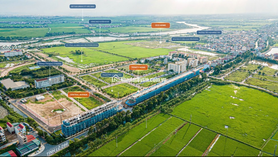 Liền kề – Shophouse trung tâm Yên Phong, sổ đỏ sẵn, LH PKD 0838.057.368