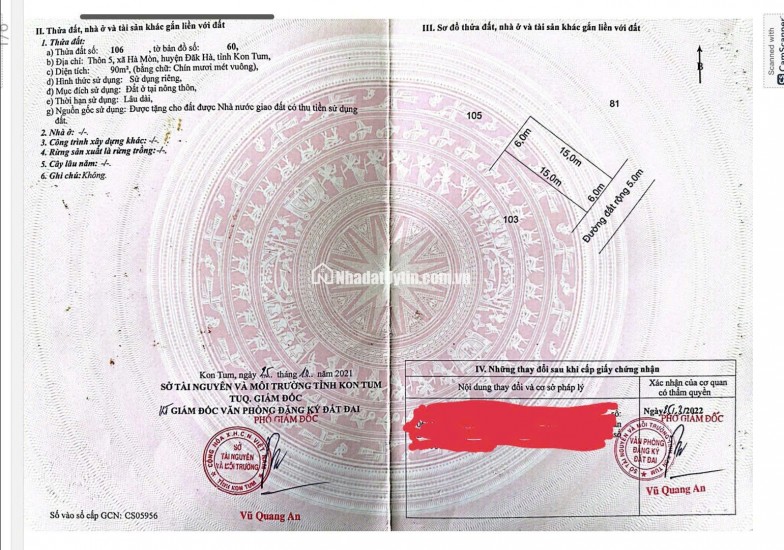  Đất nền trung tâm Đắk Hà chỉ 750tr/nền full thổ cư - Đầu tư an toàn, pháp lý rõ ràng 