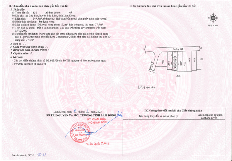 Siêu phẩm 3.414 m² đất đồi biệt thự mặt tiền Lý Thái Tổ (28m) – giá chỉ 15 triệu/m², gần cao tốc Dầu Giây – Liên Khương!