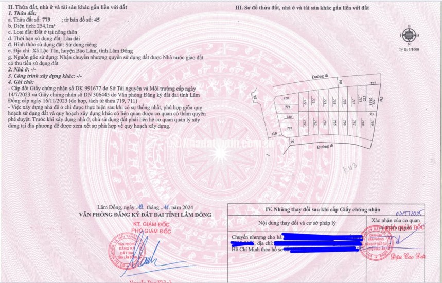 BÁN LÔ ĐẤT NỀN KHU NGHỈ DƯỠNG P2 BẢO LỘC, CÁCH NGÃ 5 ĐAMBRI  6 PHÚT ĐI XE