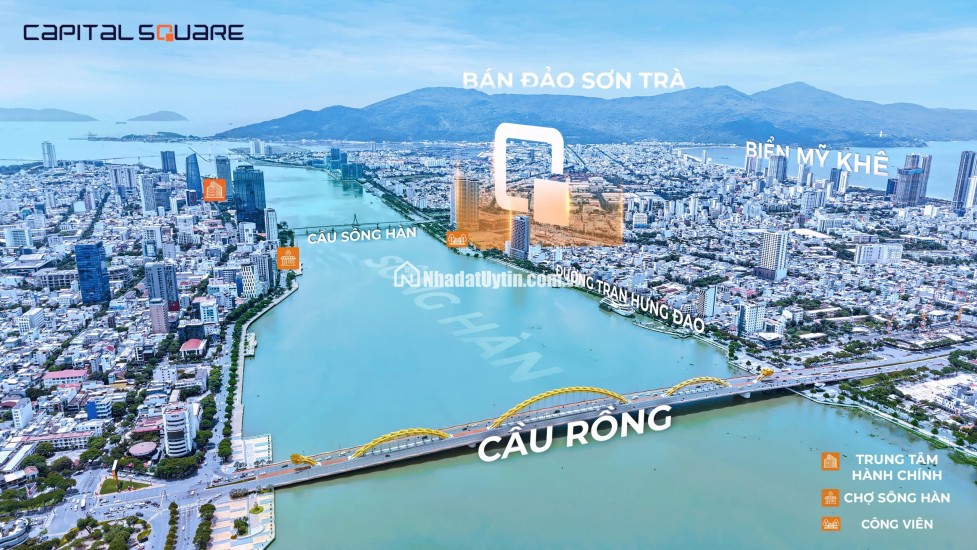 Hơn 3 tỷ có ngay căn hộ view Sông Hàn, ra Mỹ Khê 1km, có ht Vay NH 70%, miễn lãi 24 tháng